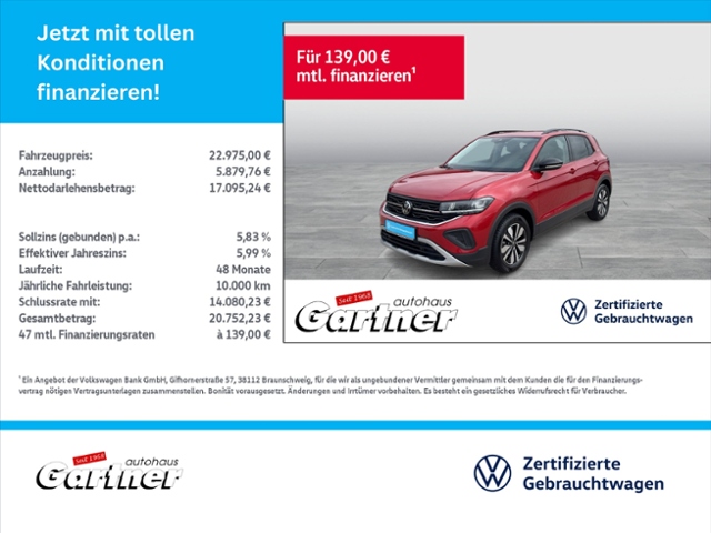 T-Cross LIFE 1.0 TSI EINPARKHILFE ACC LED NAVI A