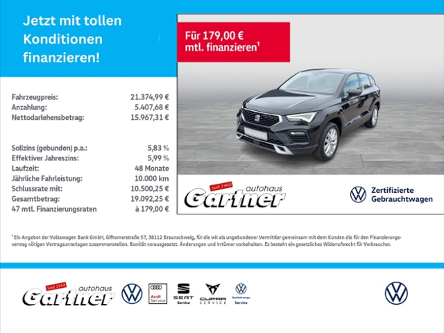 Ateca Style 1.5 TSISTYLE5T110 DS9AU7 Tiptronic K